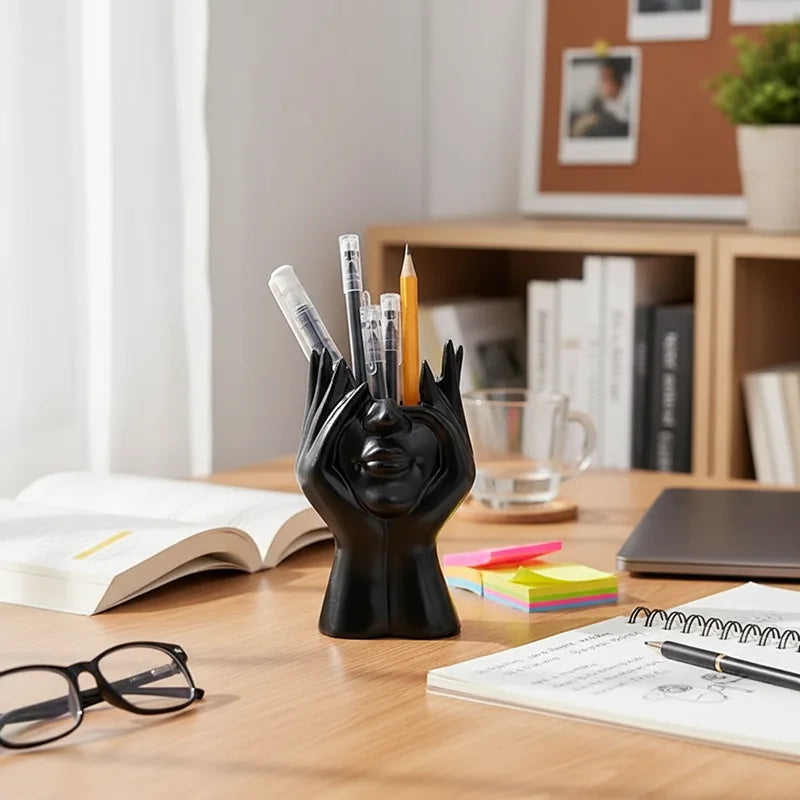 Classical Plastic Face Vase Storage Holders Creative Body Art Styling Office Organizers Multifunctional Makeup Brush Holder CB DROPSHIPPING