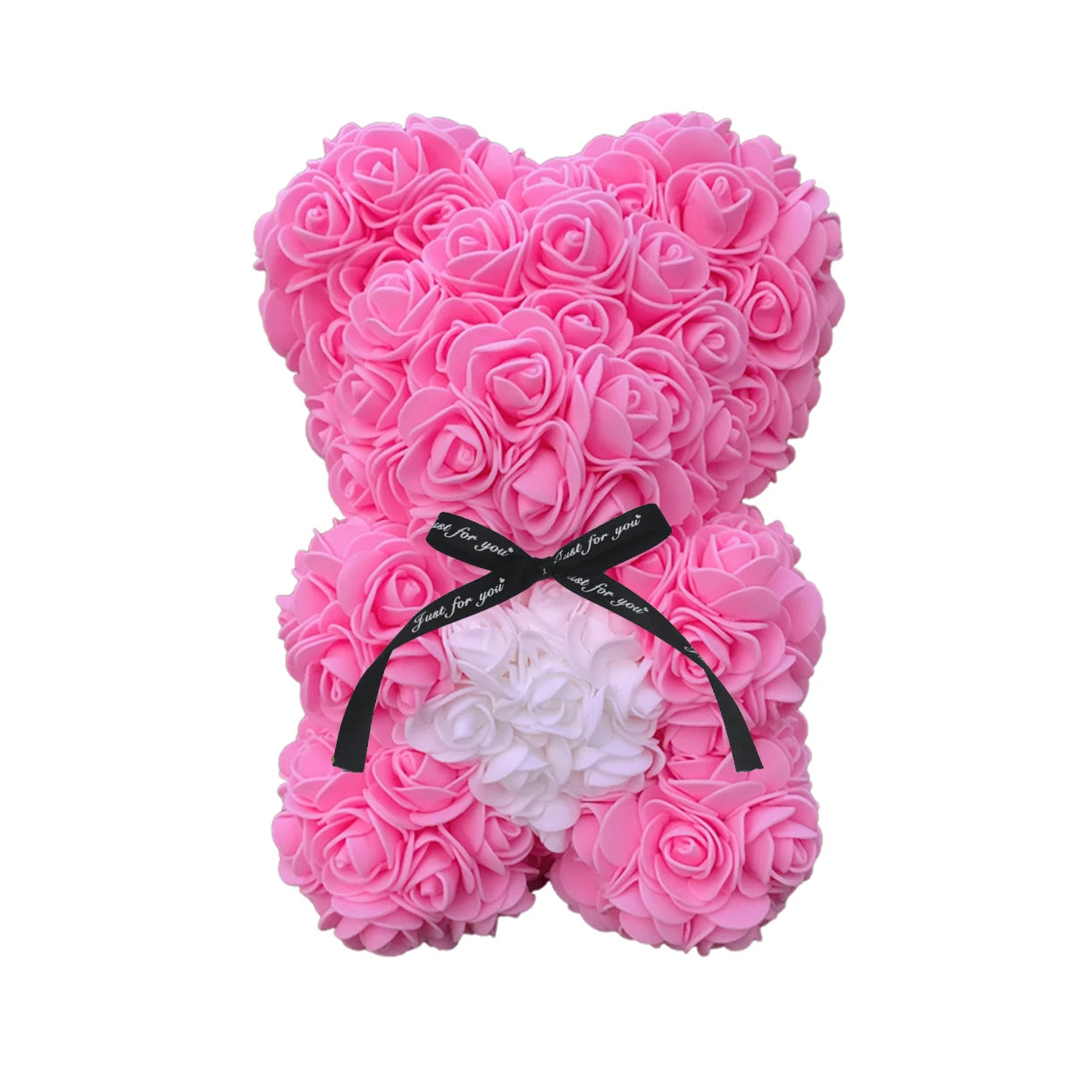 25cm Rose Teddy Bears Hearth Artificial Flower Bear For Women Valentine's Wedding Birthday Christmas Gifts