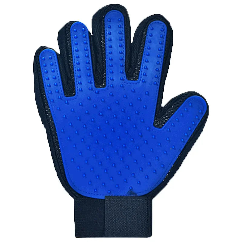 Pet Hair Remover Cat Cleaning Grooming Comb, No Wash Silicone Gloves Solid Color Pet Bath Brushcat and Dog Supplies