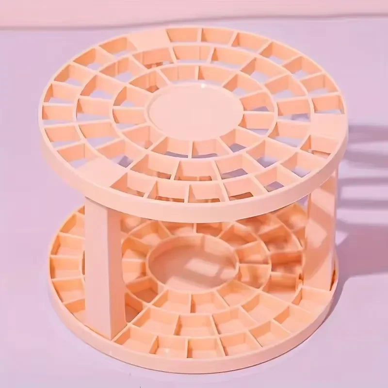Rotating Makeup Organizer, Cosmetic Display Case with Brush Holder Perfume Tray, Storage Carousel for Vanity Bathroom Countertop CB DROPSHIPPING