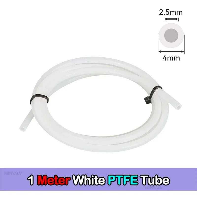 For Bambu Lab Ptfe Tube 2 5mm 4mm P1S P1P AMS A1 Mini 3D Printer Teflonto Pipe X1C Bambulab Ptfe Tube 5m/10m White Grey AMS LITE CB DROPSHIPPING