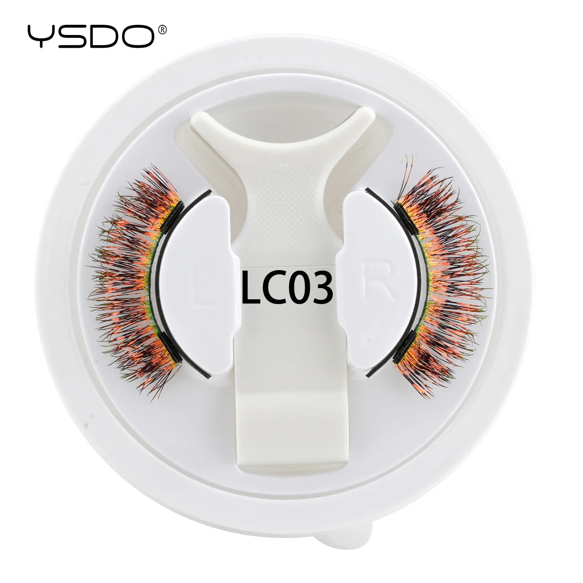 YSDO Colored Magnetic Eyelashes Natural Faux 3D Mink Lashes Reusable Makeup Party Cosplay Shiny Colorful Magnet False Lashes CB DROPSHIPPING
