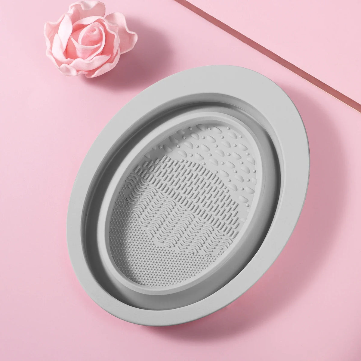 Makeup Brush Cleaning Tool,1pcs Silicone Brush Cleaner Pad Foldable Portable Cleaning Bowl For Makeup Brushes CB DROPSHIPPING