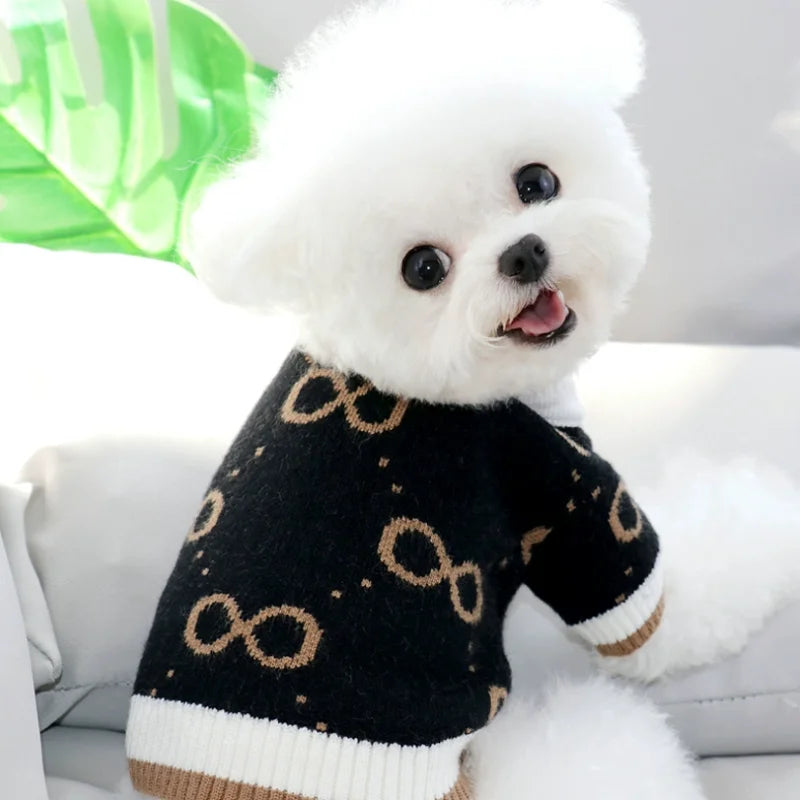 Dog Winter Sweater Knitted Warm Pet Clothes for Small Medium Dogs Chihuahua Puppy Pet Sweaters Yorkshire Cardigan Dog Coat Vest CB DROPSHIPPING