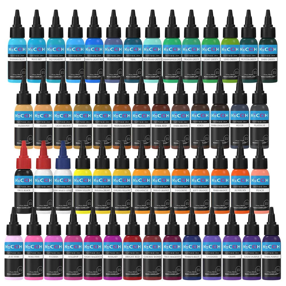 30ML Tattoo Ink - Professional Tattoo Ink Long Lasting Color Tattoo Pigment Makeup Works for Practice Tattoo Supplies