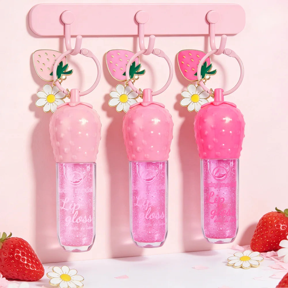 Three Colors Randomly Send A Fruit Moisturizing Color Changing Lip Gloss Waterproof Long-Lasting Daily Lipstick Holiday Gift