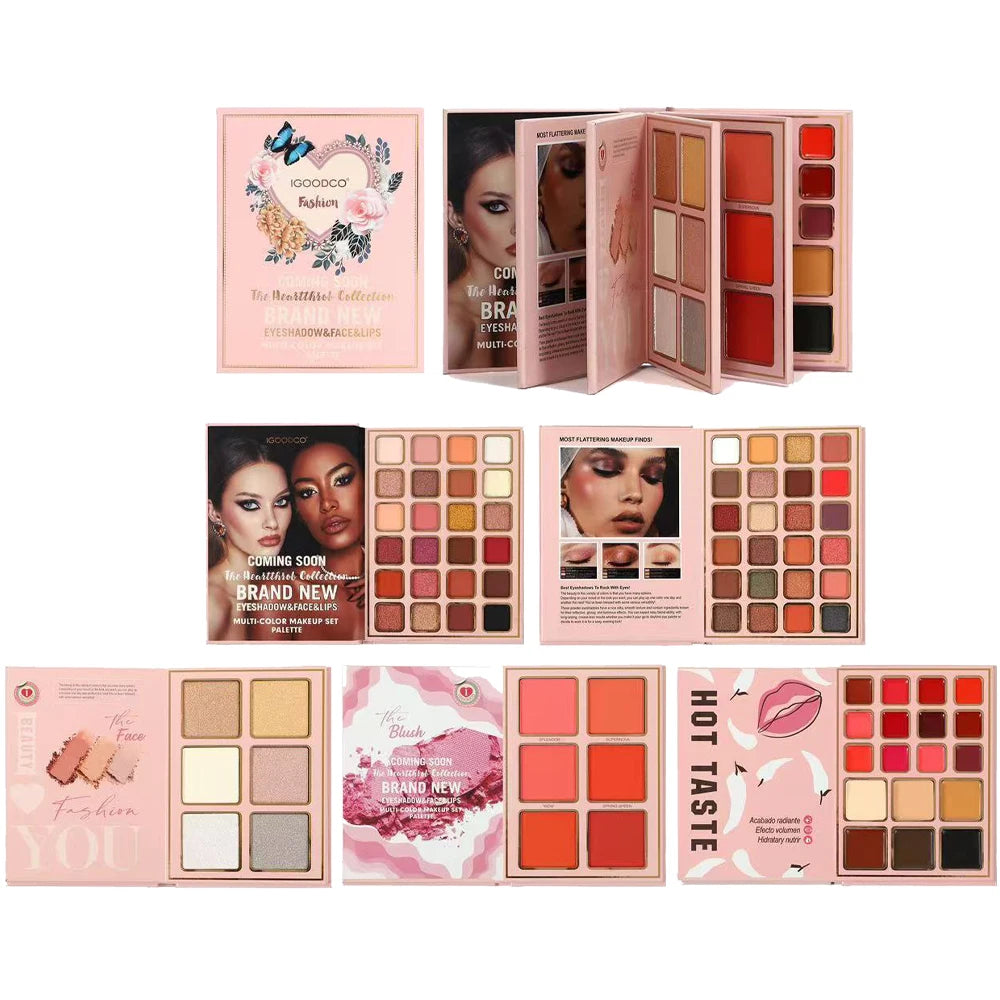 78 Colors Glitter Eyeshadow Palette Matte Waterproof Bookish Eyeshadow Palette Collection Blush All-in-One Multi-Color Makeup CB DROPSHIPPING