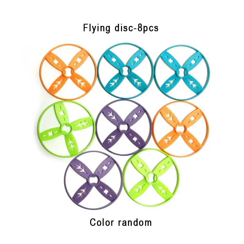Flying Disc Air Rocket Launcher Saucer Outdoor Soaring Propeller Garden Game Novel Children Toy for Kid Jump Sport Free Shipping
