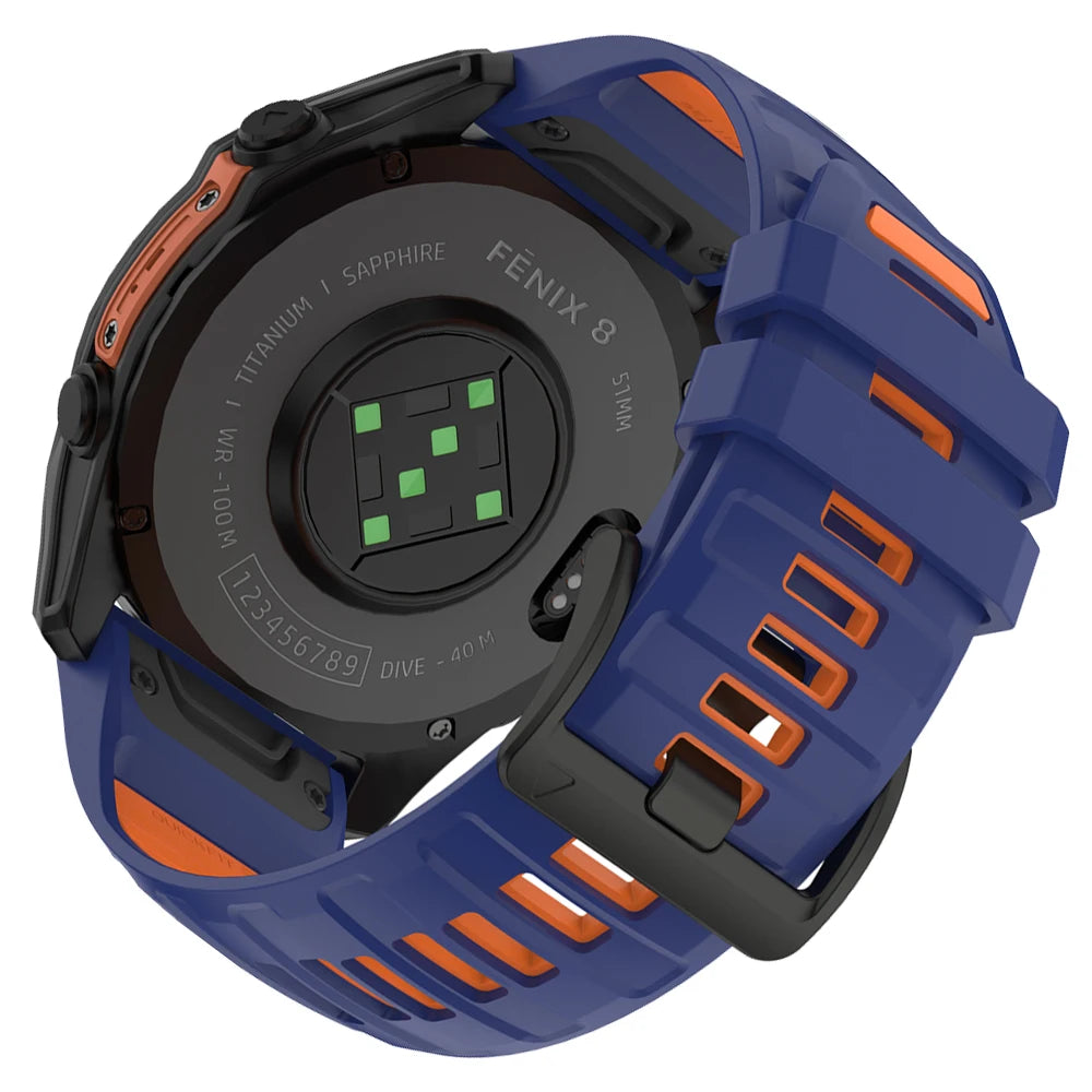 22/26mm Silicone Watchband Fenix 8 Pro Sport Strap For Garmin Tactix 7/Quatix8 Forerunner 970 965 Instinct 2X Quick Fit Bracelet CB DROPSHIPPING