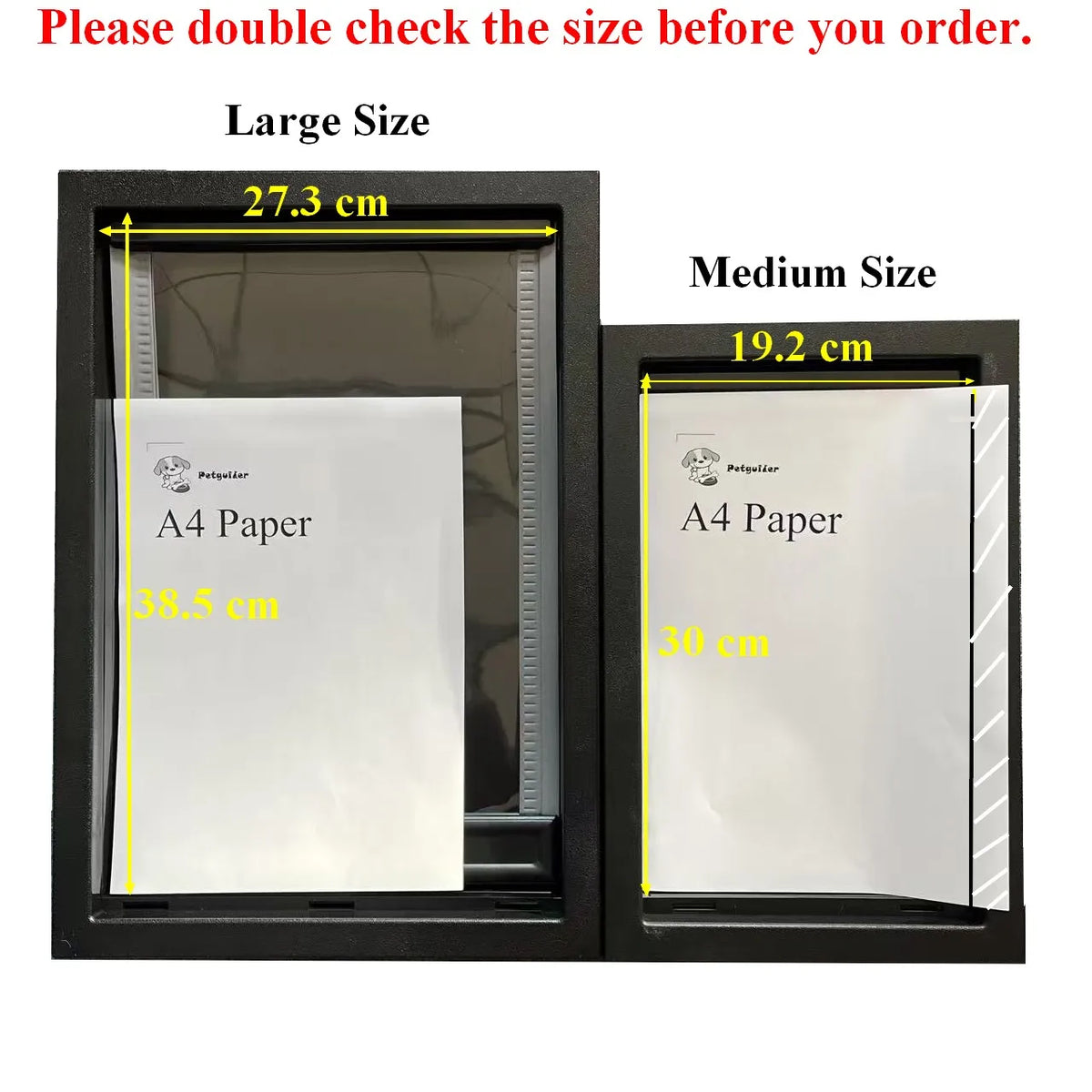 Pet Door for Doors High Quality ABS Flame PVC Enter Outer Flap Door Anti Raining Door Cover Extra Insulated & Cold Weather CB DROPSHIPPING