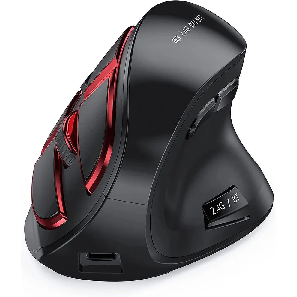 JOMAA 2.4G Wireless Mouse Rechargeable Bluetooth Mouse Ergonomic Vertical Mouse for Mac Windows Laptop Tablet Gaming Mause CB DROPSHIPPING