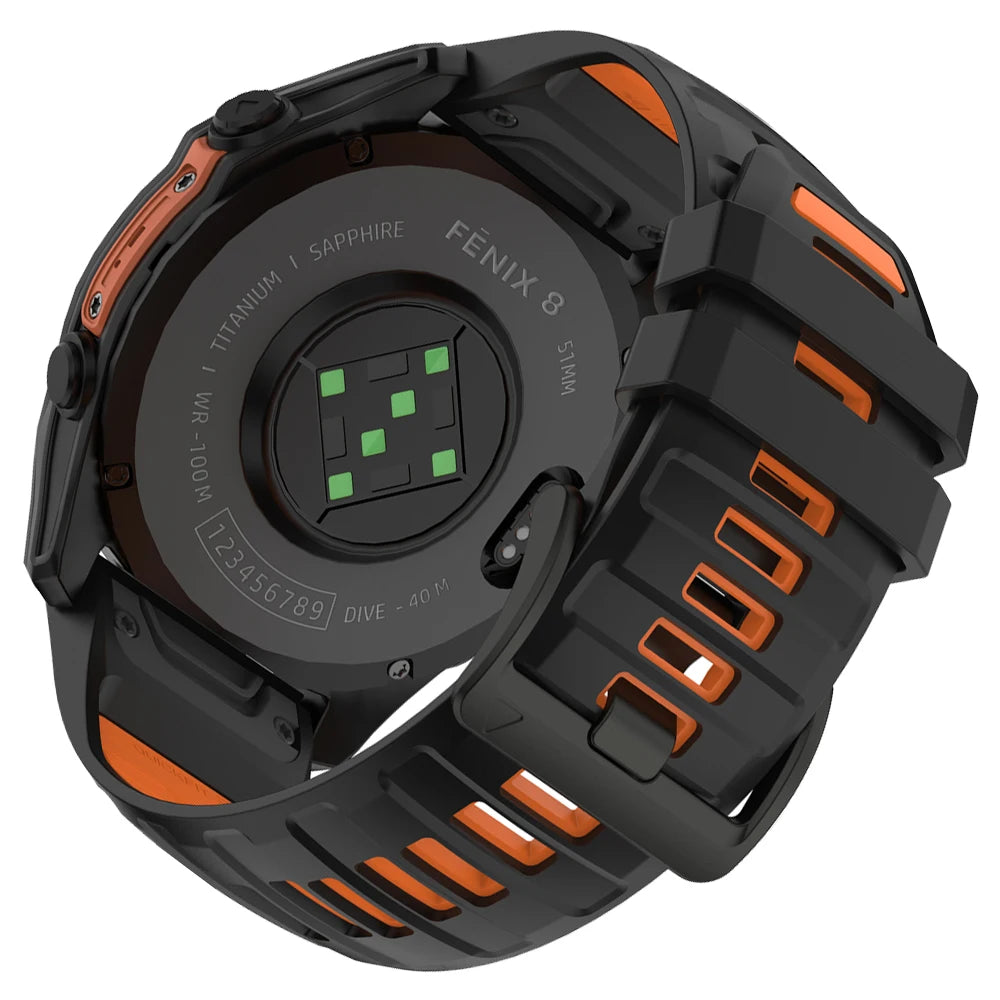 22/26mm Silicone Watchband Fenix 8 Pro Sport Strap For Garmin Tactix 7/Quatix8 Forerunner 970 965 Instinct 2X Quick Fit Bracelet CB DROPSHIPPING
