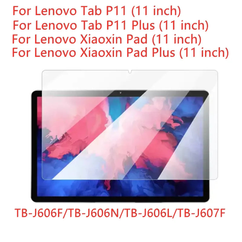For Lenovo Tab P11 TB-J606F J606N J606L 11.0" Tempered Glass Screen Protector P11 Pro J706F 11.5 Tablet HD Clear Protective Film CB DROPSHIPPING