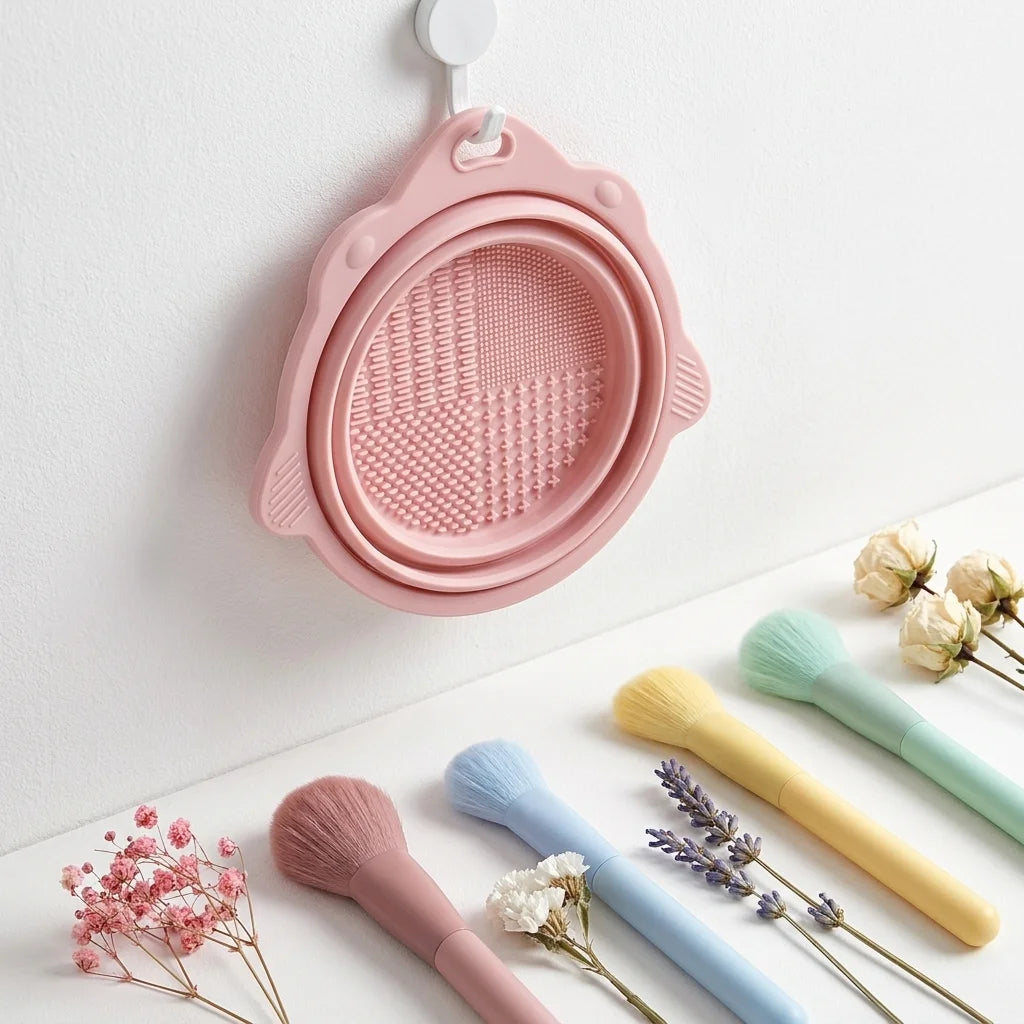 Makeup Brush Cleaner Bowl Set Gentle Clean No Hurt Bristles Wet Dry Powder Puff Cleaning Beauty Tools CB DROPSHIPPING
