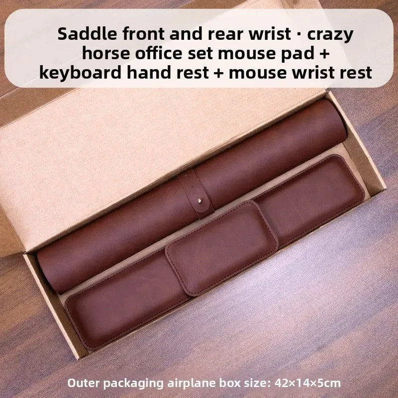Wrist Pad Rest Keyboard Guard Three Pieces Desk Pad Waterproof PU Mouse Pad Large Mousepad Laptop Non-slip Desk Mat Mouse Mat CB DROPSHIPPING
