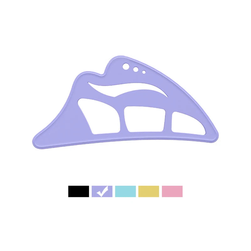 5 in 1 Eyeshadow Stencil Silicone Eyeshadow Tool Reusable Eye Makeup Aid Stencils Eyeliner Template for Beginners Makeup Tool