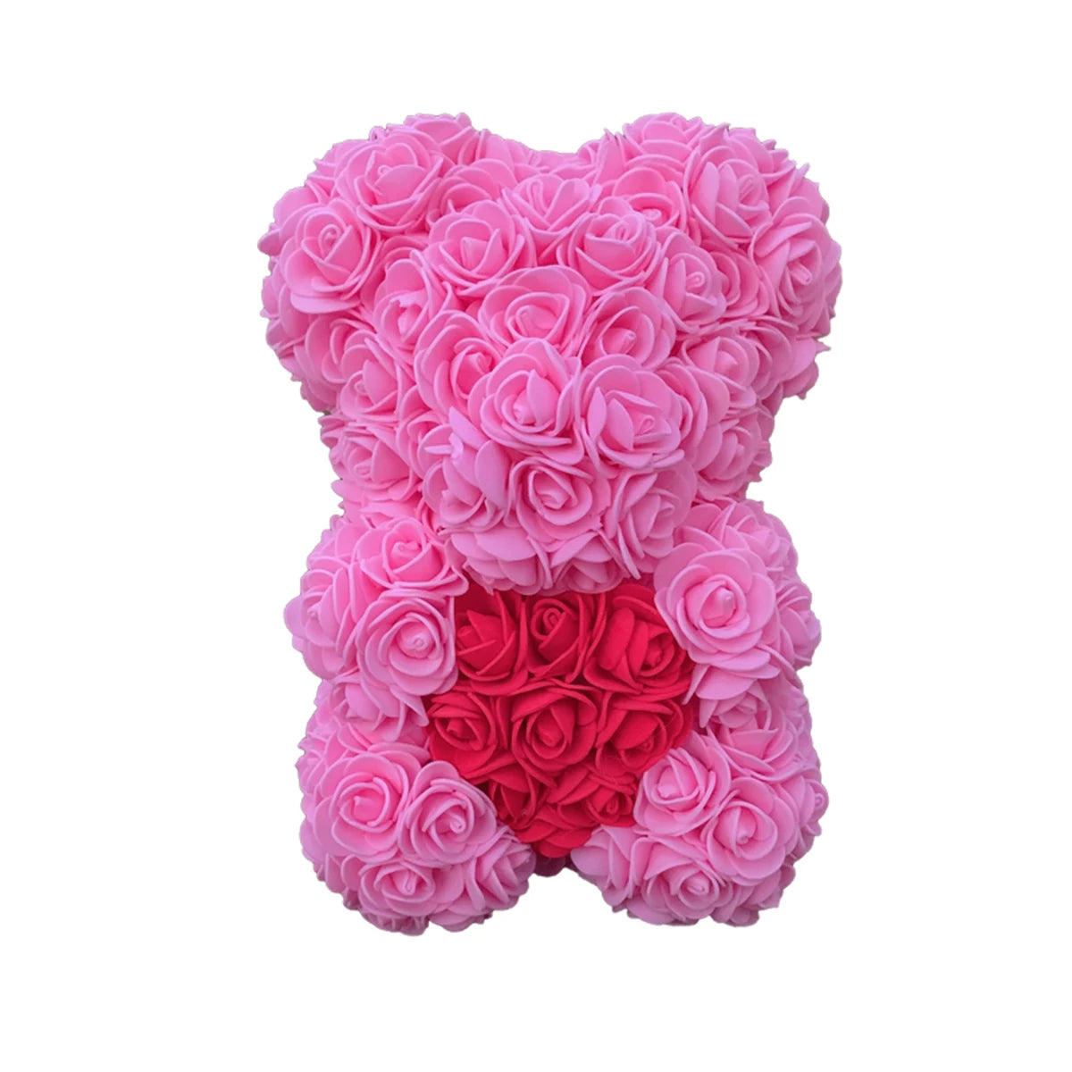 25cm Rose Teddy Bears Hearth Artificial Flower Bear For Women Valentine's Wedding Birthday Christmas Gifts