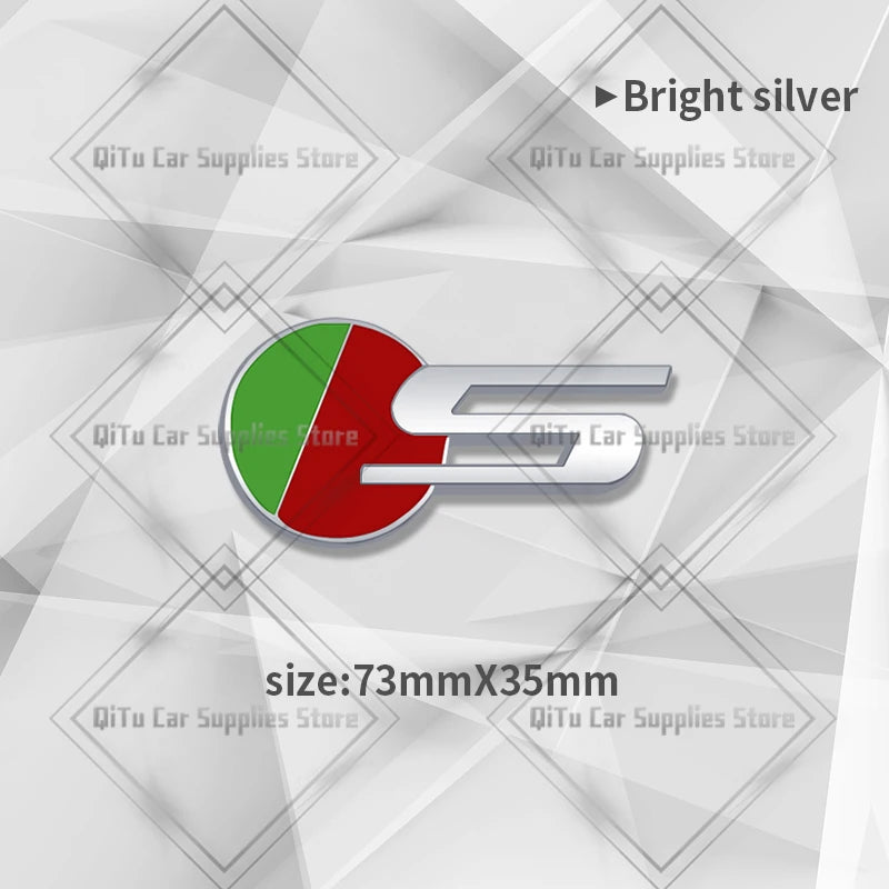 Zinc Alloy S R Sport Badge Car Body Trunk Emblem 3D Grille Sticker For F-Type F-Pace S-Type XFR XE XF XJ XK XJR XFR XEL XJS XJ6 CB DROPSHIPPING