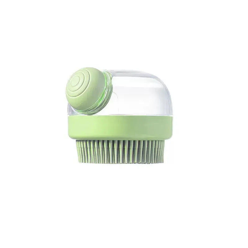 Cat Dog Bathing Brush Pet Massage Brush Shampoo Dispenser Soft Silicone Rubber Bristle for Dogs and Cats Shower Grooming Tool