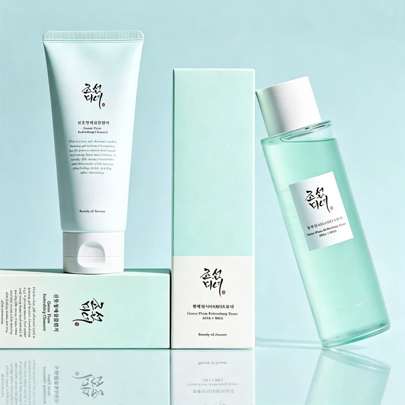 Beauty of Joseon Green Plum Facial Cleanser Toner Essence Hydrate Skincare SPF50+ Anti UV Rice Probiotic Sun Block Sunscreen