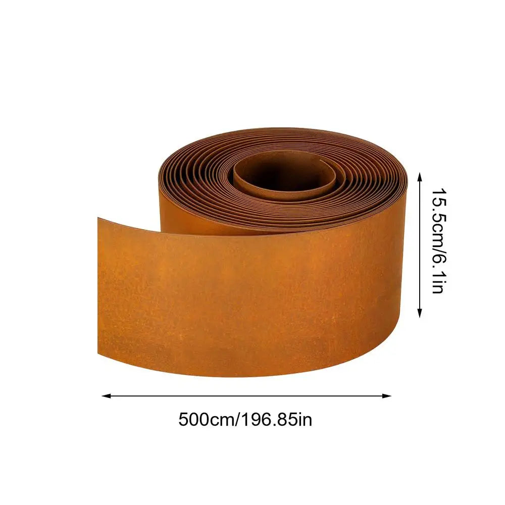 Garden Border Lawn Edging Multi Edge Modern Tall Metal Steel Edge Weathering Resistant Steel for Greenhouse Garden Yard Patio