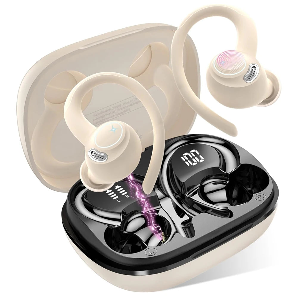 Wireless Sport Earbuds, 48H Battery, Hi-Fi Sound with Deep Bass, IP7 Waterproof for Running/Gym CB DROPSHIPPING