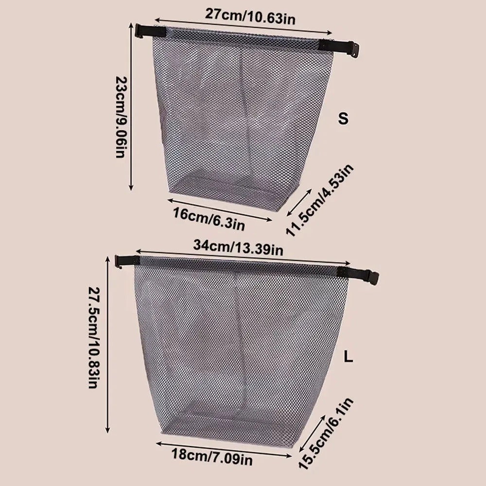 1PC Waterproof Mesh Cosmetic Bag for Travel, Gym, Bathroom, Quick-Dry Toiletry Organizer with Handle Portable Makeup Pouch CB DROPSHIPPING