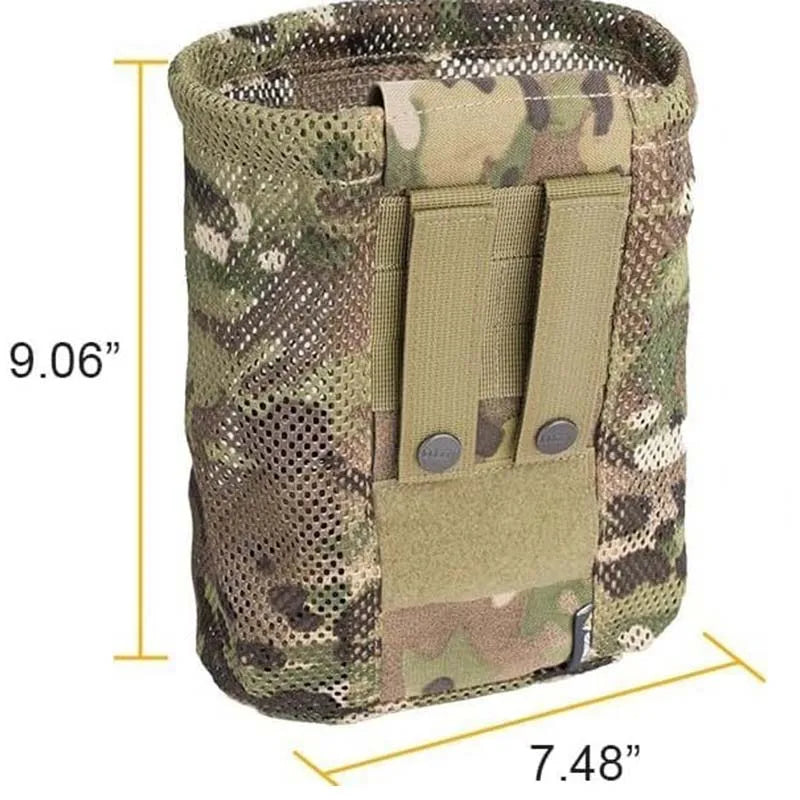 Nylon New Roll-Up Mesh Dump Pouch Magazine Storage Mini Foldable Net Pocket EDC Tactical Outdoor Sport Camping Hunting CB DROPSHIPPING