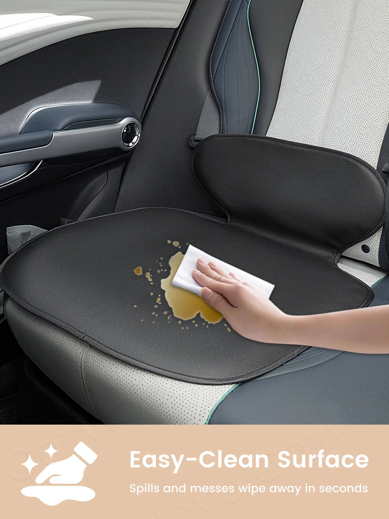 1/2 PCS PU Leather Car Seat Protector Waterproof Non-slip Child Car Seat Mat for Baby Safety Seats CB DROPSHIPPING