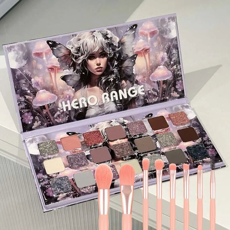21-Color Chameleon Flashing Eyeshadow Palette Cold Moon Multi-functional Matte Shimmer Glitter Pigments Long-lasting Makeup CB DROPSHIPPING