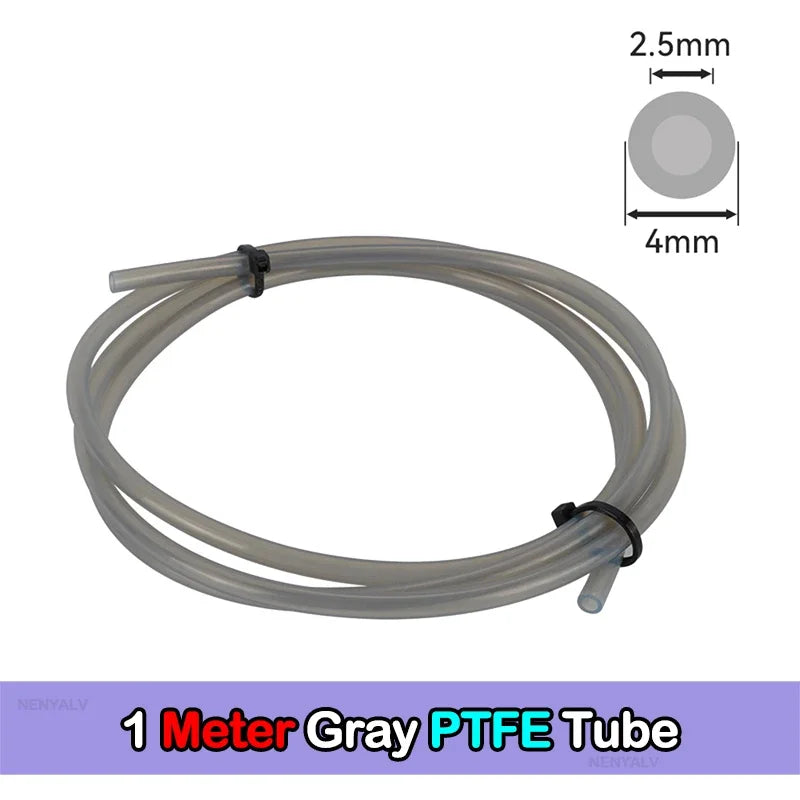 For Bambu Lab Ptfe Tube 2 5mm 4mm P1S P1P AMS A1 Mini 3D Printer Teflonto Pipe X1C Bambulab Ptfe Tube 5m/10m White Grey AMS LITE CB DROPSHIPPING