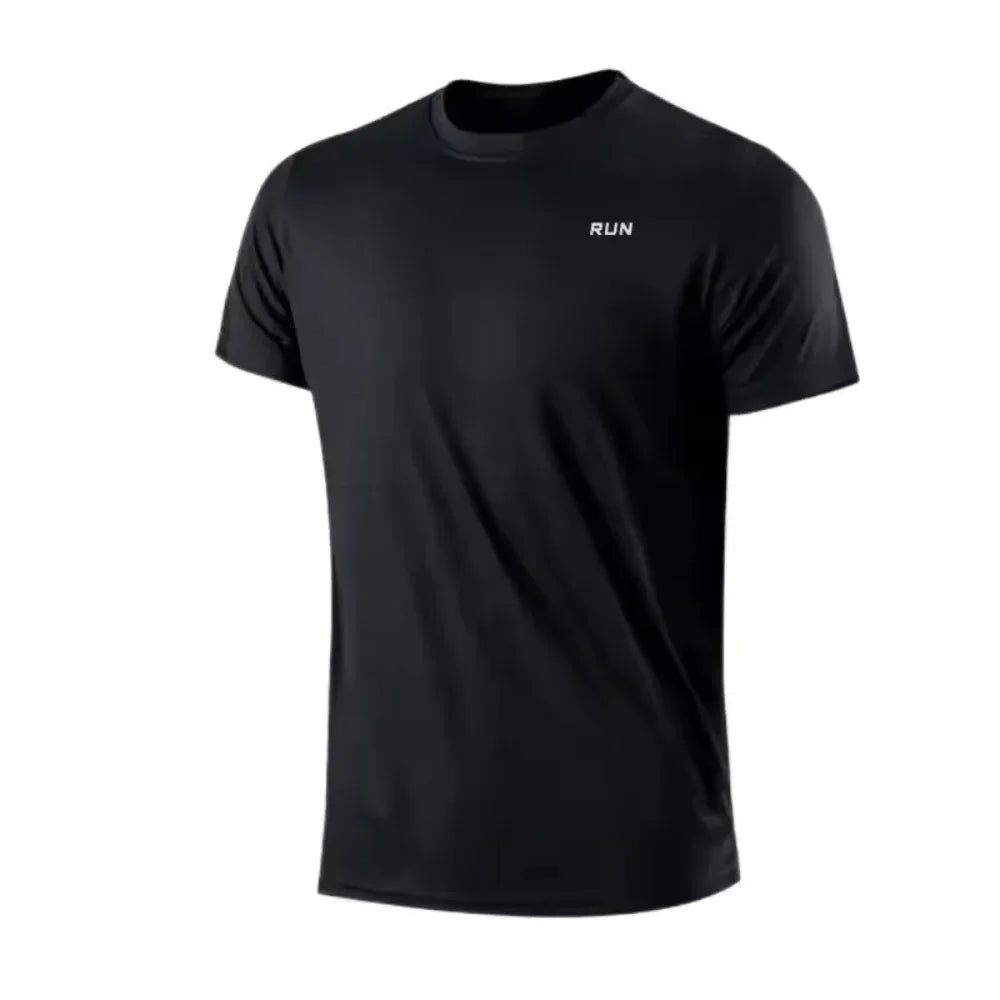 Fitness T-shirt - New Summer Men's Quick-Drying Running Fitness Sports Shirt - Men's Short-Sleeved Fitness Top CB DROPSHIPPING