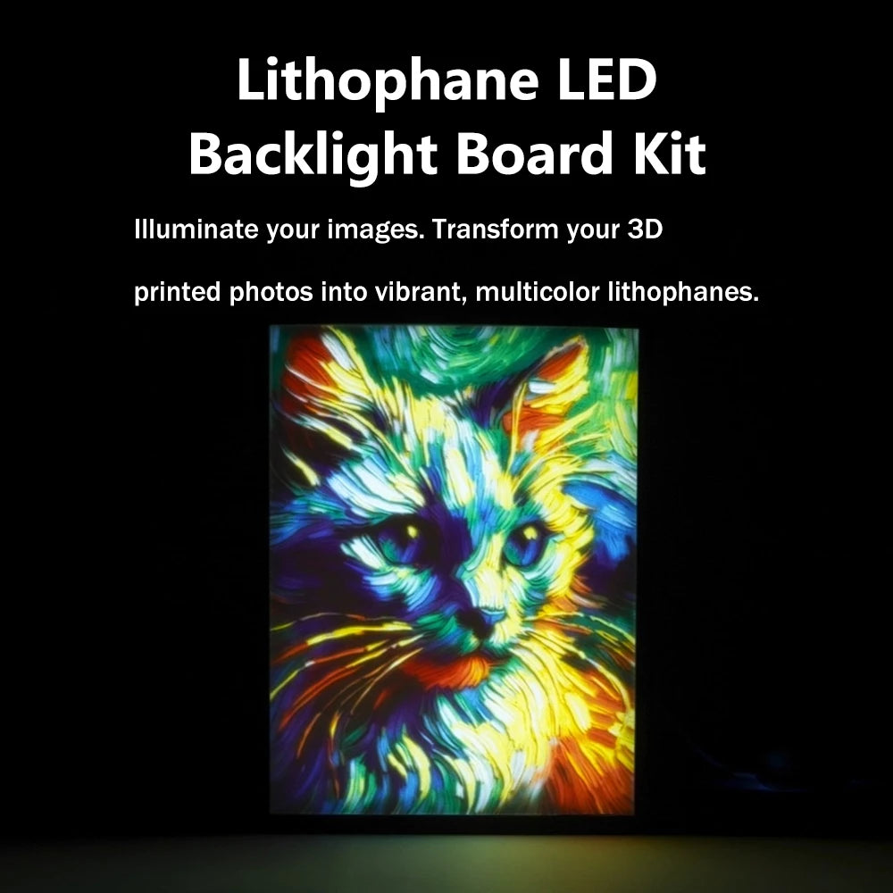 For Bambu Lab Lithophane Led Panel CMYK LED Backlight Board PLA Basic CMYK Lithophane Bundle 3D Printing Lithophane Photo CB DROPSHIPPING