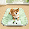Summer Super Cool Ice Silky Fiber Dog Bed Pet Cooling Mat Breathable Heat Dissipation Dog Cat Mat Washable Pet Sleep Pad