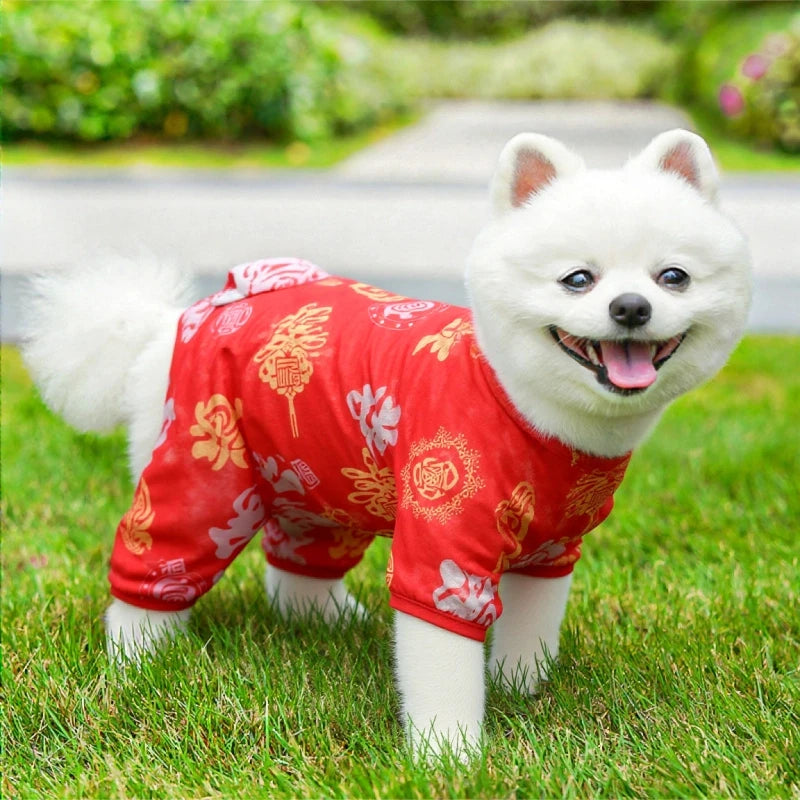 Summer Pet Dog Cat Cooling Jumpsuit Breathable Mesh Pet Clothes for Small Medium Dog Puppy Clothes Kitten Chihuahua Pet Clothing