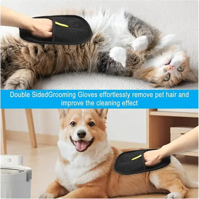 Pet Grooming Gloves Hair Remover Brush For Cats Dogs Remove Sofa Carpet Clothes Go Floating Hair Static Dedusting Cleaner CB DROPSHIPPING