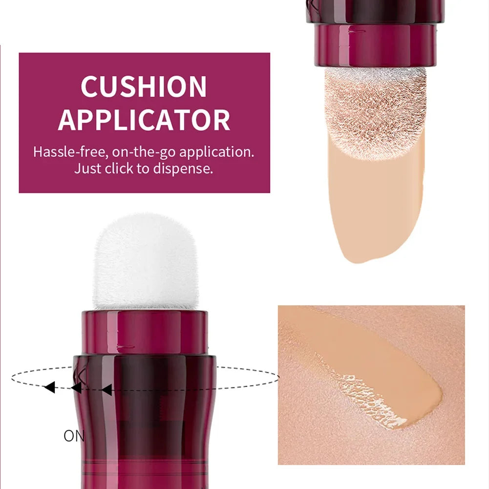 12color Sponge Head Concealer For Dark Circles Tears Freckles Corrector Acne High-end Makeup Natural Skin Makeup Cosmetics CB DROPSHIPPING