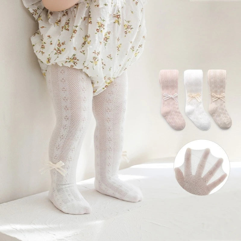 0-8Y Infant Boys Girls Summer Mesh Thin Pantyhose Soft Cotton Toddler Baby Tights Newborn Kids Breathable transparent Stockings CB DROPSHIPPING