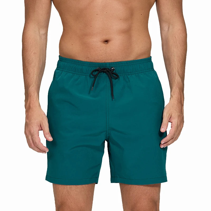 Escatch Brand Summer Swimming Shorts Men Fashion Sport Breathable Elastic Waist Mesh Liner With Pocket Bermudas Masculina Shorts