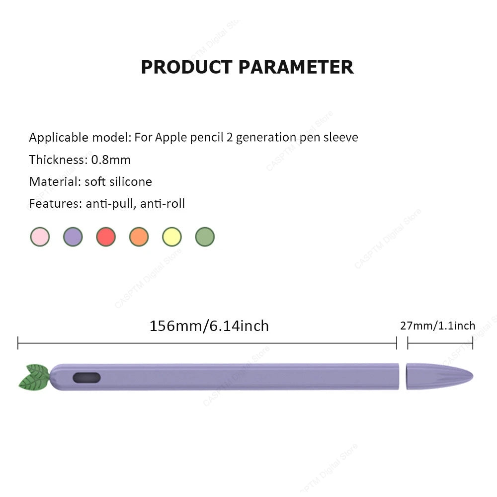 For Apple Pencil Pro Case Soft Silicone Holder Stylus Pen Cover For Apple Pencil 2 2nd Generation Cases Tablet Touch Pen Coque CB DROPSHIPPING