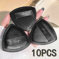Black triangular makeup pad - Soft velvet cosmetic sponge for facial makeup. Beauty makeup sponge for applying foundation.