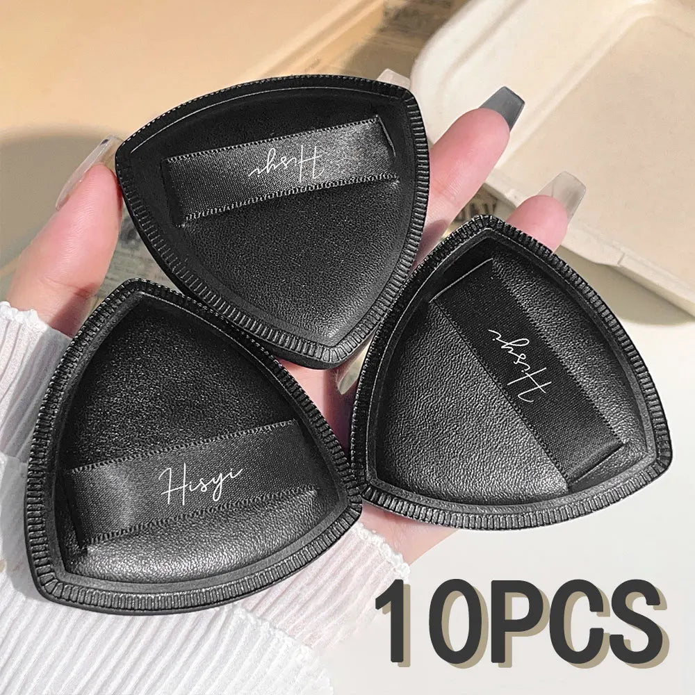 Black triangular makeup pad - Soft velvet cosmetic sponge for facial makeup. Beauty makeup sponge for applying foundation. CB DROPSHIPPING