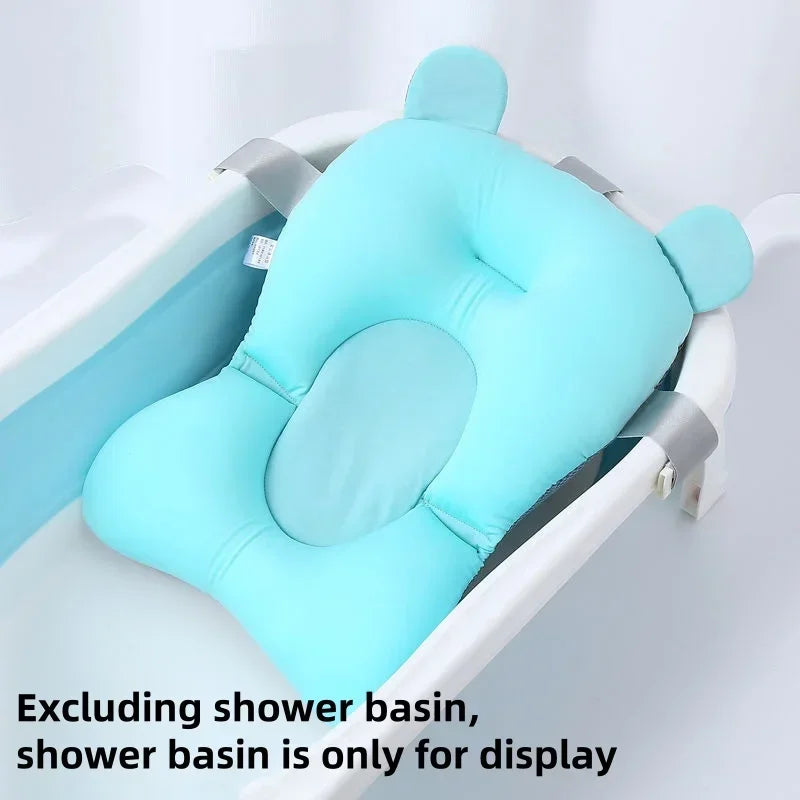 Foldable Floating Baby Bath Seat Pad Adjustable Bathtub Support Mat Shower Cushion Security Water Pad for Newborn Baby Bathing CB DROPSHIPPING