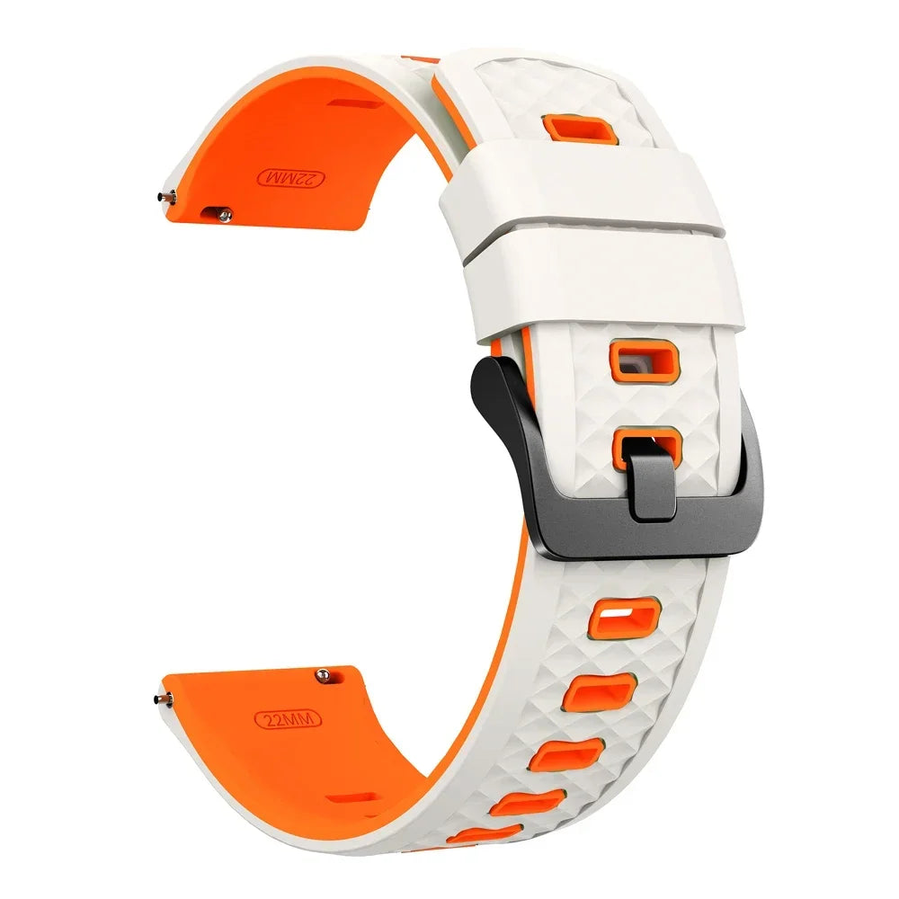 22mm Sport Slicone Strap For OnePlus Watch 3 2 2R 46mm Soft Bracelet For OPPO Watch X X2 4 Pro/Mi Watch 2 Pro S4 S3 S1 Watchband CB DROPSHIPPING