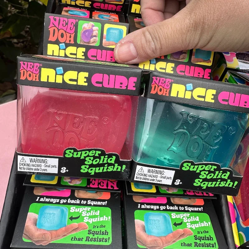 DC Schylling Needoh Nice Sensory Squeezing Toy Cube for Stress relief and Fingertip Release Toy for Pinching and Playing CB DROPSHIPPING