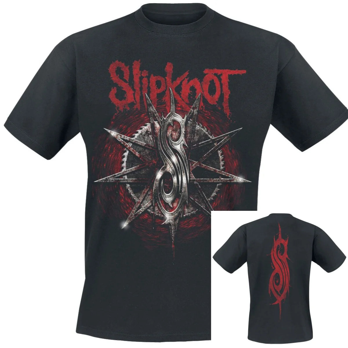 Iowa Star Slipknot T-Shirt Men Women Vintage Metal Rock Band Graphic Tee 100% Cotton Summer Streetwear Top