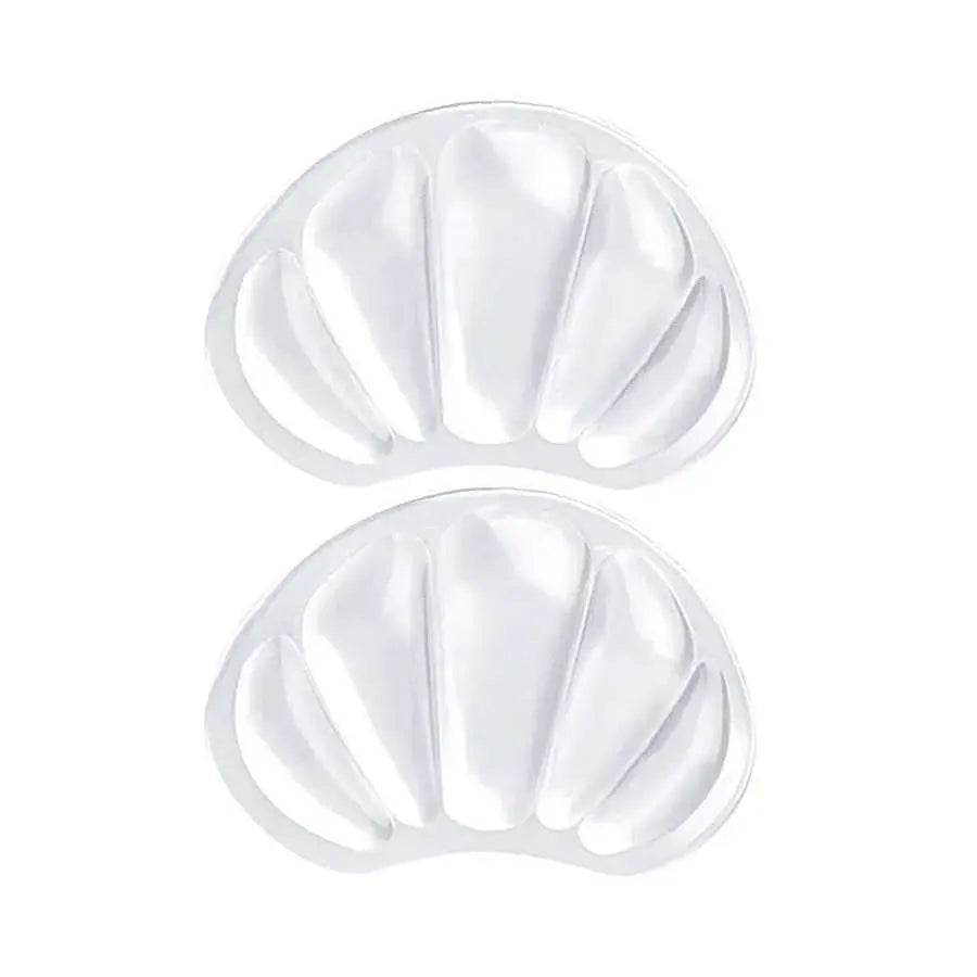 2 Pairs of Unisex Transparent Shell Silicone Heel and Sole Protectors, Comfortable and Stylish Insoles, Heel Stickers, Shoe Accessories