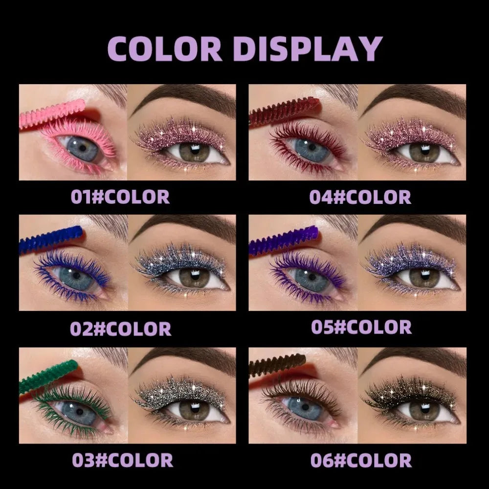 Double Head 2 IN 1 Mascara Silk Fiber Lash Mascara Volume Waterproof Lasting Non-Smudging Thick Thin Curling Mascara Eyes Makeup CB DROPSHIPPING