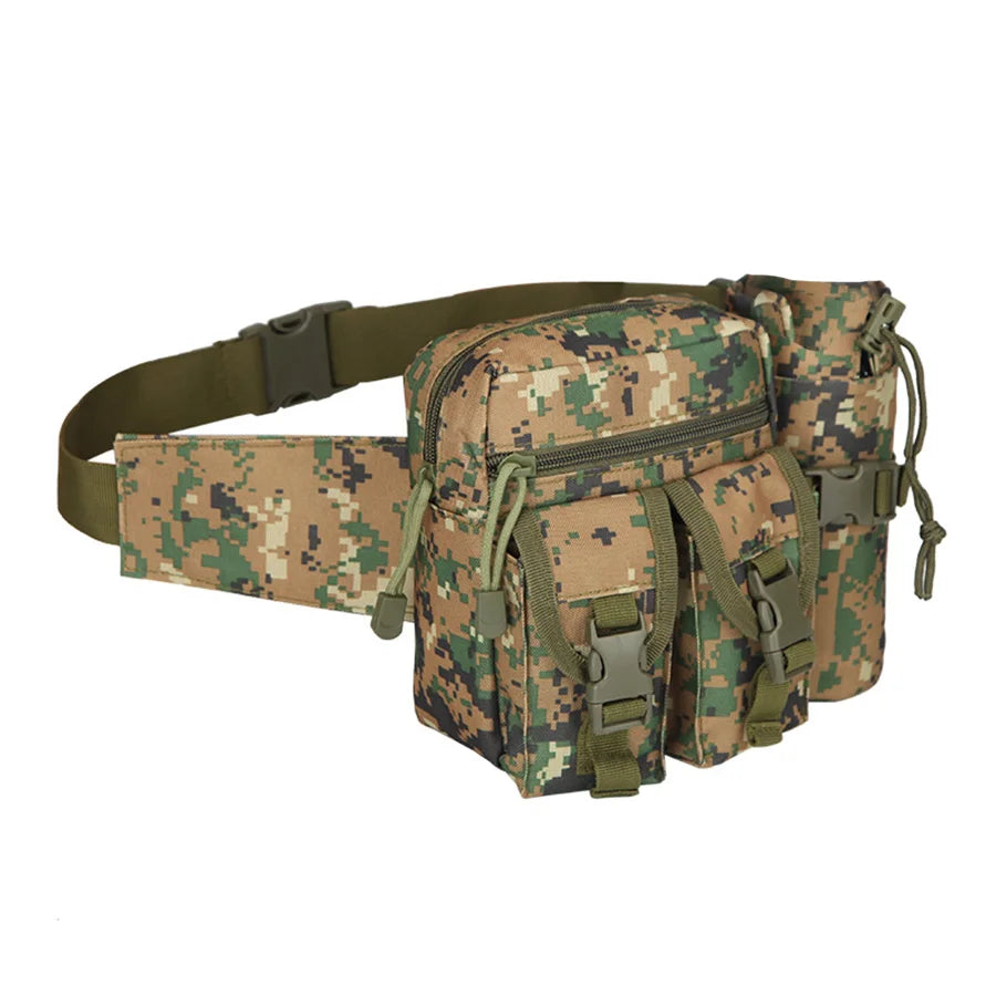 Multi-sport water bottle waist bag is detachable and suitable for outdoor sports such as mountaineering, camping, and hiking CB DROPSHIPPING