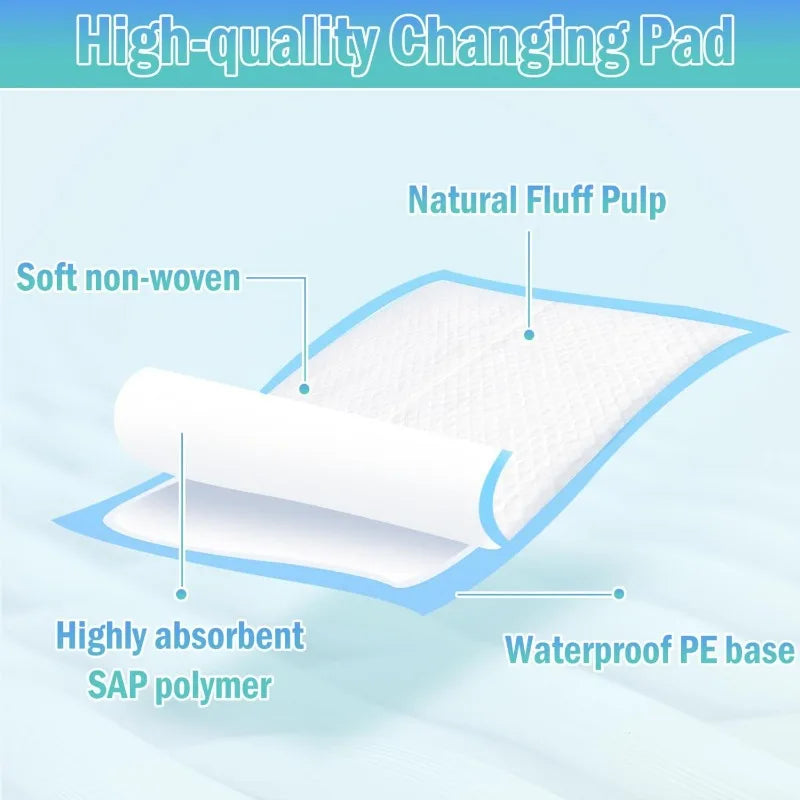 20/40/50/100Pack Disposable Changing Pads Baby Disposable Underpads Waterproof Breathable Underpads Bed Table Protector Mat CB DROPSHIPPING